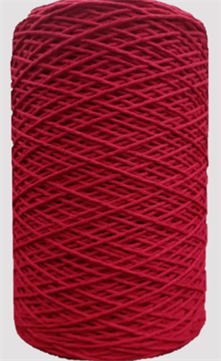 Шнур для вязания и макраме хлопковый 2 мм 200 м (цвет красный) 0283095212