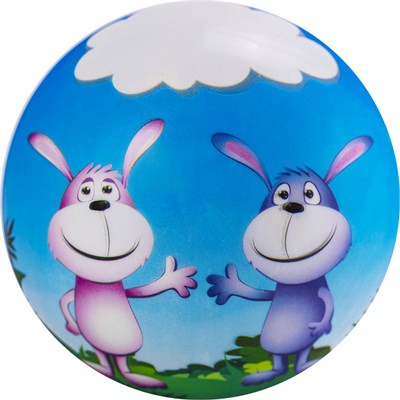 Мяч детский с рисунком Зайчата 31811