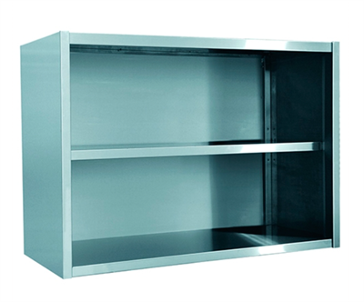 Полка кухонная настенная открытая ПНО-2-1000х400х700 полностью из нерж. стали 0283094955