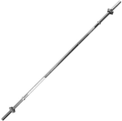 Гриф для штанги TORRES d31 мм, 150 см, сталь, замок-гайка, хром 0281286