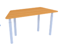 Стол регулируемый по высоте (материал - Постформинг) 02829704