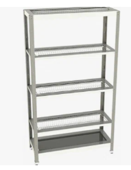 Стеллаж для сушки тарелок и стаканов нерж. 1800х1200х400 0283096109