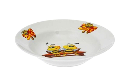 Тарелка глубокая "Пчелы", 20см, фарфор 0280851