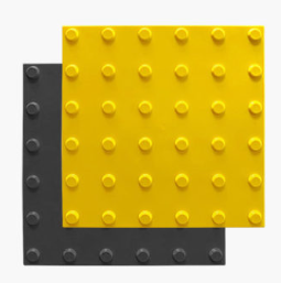 ТАКТИЛЬНЫЙ УКАЗАТЕЛЬ  (ПЛИТКА) КОНУСЫ В ЛИНЕЙНОМ  ПОРЯДКЕ 300Х300 ММ, ОСНОВАНИЕ  2 ММ. 0282733