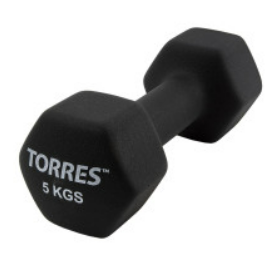 Гантель TORRES 5 кг (неопрен) 02465
