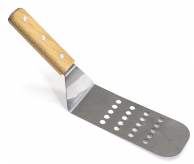 Лопатка поварская ПищТех 30 см закругленная, перфорированная, с деревян. ручкой 0283095490