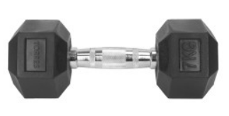 Гантель TORRES 7 кг (резина) 02472