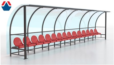 Скамейка для запасных игроков (на 15 мест) ОС-14775