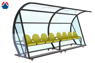 Скамейка для запасных игроков мобильная (на 8 мест) ОС-15203