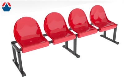 Скамейка мобильная однорядная на 4 места ОС-14759