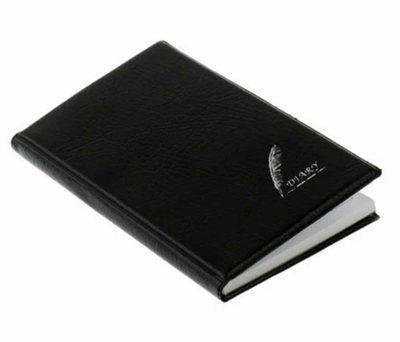 Записная книжка "Перо" А7, 70 листов в клетку, обложка ПВХ, чёрная 0283095135