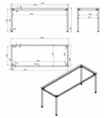 Подстолье Лофт, 1770*670, цвет белый cjeEZoOjiUrRyeeAGKfQz3