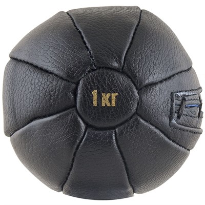 Медбол, натуральная кожа, диаметр 14см. 31564