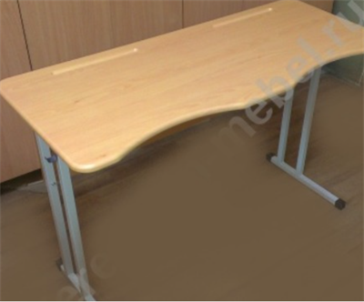 Стол ученический двухместный №3-7 Столешница МДФ эргономичной формы 0281103 - фото 1418100