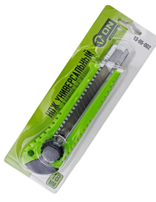 Универсальный нож On с сегментированным лезвием 18 мм, круглый фиксатор 0282981