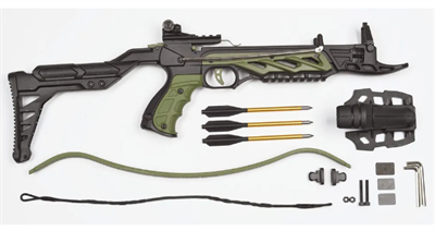 Арбалет-пистолет Man Kung - MK-TCS2-G Alligator (зеленый, пластик, 3 стрелы) 027525