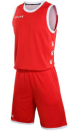 Форма баскетбольная взрослая KELME (красная) 02439