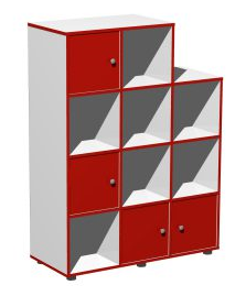 Стеллаж 1350*400*1367 ячейка 300*300 0282105 - фото 1418332