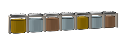 Скамья под пуфики (длинная) 0283095814