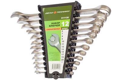 Набор комбинированных ключей 12 шт на холдере ДТ/10 Дело Техники 511120 0282742