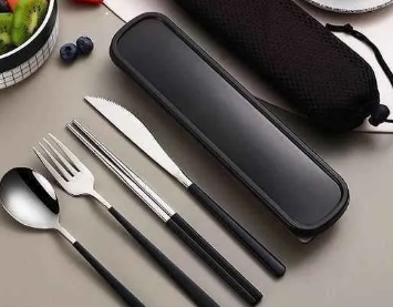 Набор столовых приборов 6 предм. серебристый, черный матовый jn7EQ35HiOFY-FF2SynZ42