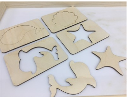 Трафареты Морской мир (акс) (8 шт.) 027874