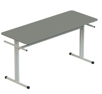 Стол обеденный зоны под скамью со столешницей ДСП / Химвлагостойкий пластик  1500х600мм 7dElJaBYhudGYs7ZenLIr3