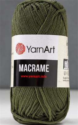 Пряжа "Macrame Макраме" 100% полиэстер 130м/90гр (164 болотный) 0283095207