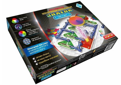 Электронный конструктор Знаток "Свет и цвет" 0283096600124