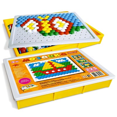 Мозаика прямоугольная, диаметр 13 мм, 225 шт 02829111