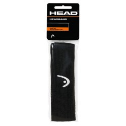 Повязка на голову HEAD 2, шир. 5 см, хлопок, нейлон, эластан, черный 026484