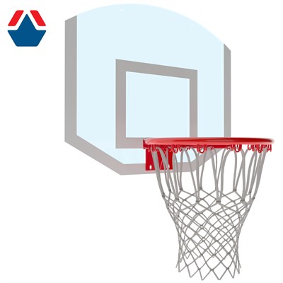 Щит стритбольный ПОЛИКАРБОНАТ (900х800mm), цвет разметки БЕЛЫЙ ОС-08964