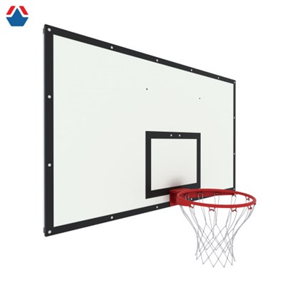 Щит баскетбольный ИГРОВОЙ 1800х1050 ФАНЕРА 12 на раме цвет разметки ЧЕРНЫЙ ОС-08682