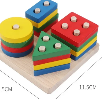 Пирамидка для малышей от 1 - 2 года - Детская деревянная развивающая игрушка Монтессори JuxVhT5jj0STLvxegCYOg2