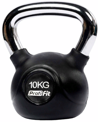 Гиря обрезиненная с хромированной ручкой 10 кг 02120