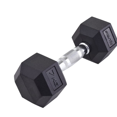 Гантель гексагональная 7 кг, обрезиненная, черный 0281038