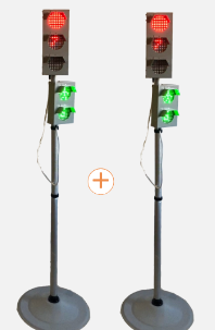 Набор светодиодных светофоров "Пешеходный переход" мобильный 0283095950 - фото 1420291