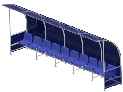 Скамейка для запасных игроков на 10 мест с козырьком из поликарбоната J3THWmdKi9LxWX3-v8Ajd1