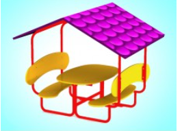 Скамья под навесом 0283096181