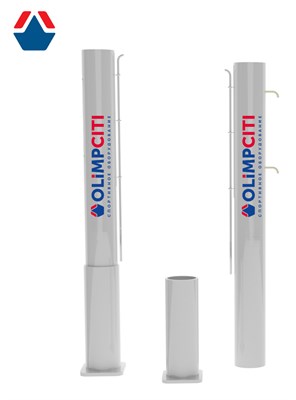 Стойки для большого тенниса стационарные алюминиевые 100х120 ОС-06495