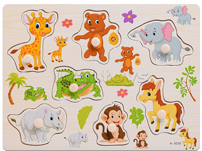 Пазл-вкладыш "Животный мир" kJcrBEjeiwOED6NHNRf0A3