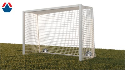 Ворота футбольные 2х1х0,55м с противовесом стальной профиль квадратный 80х80мм ОС-15533