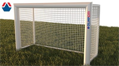 Ворота тренировочные 1,5х1х0,55 алюминиевый профиль овальный 100х120 свободностоящие ОС-15587