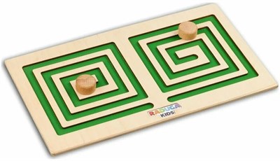 Межполушарная доска квадрат, зелёная 0281133