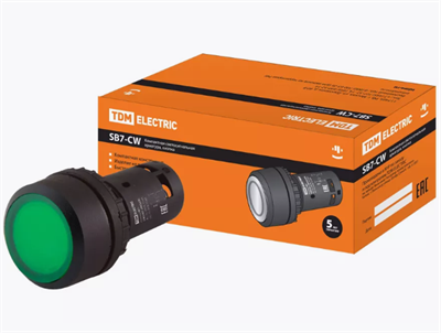 Кнопка SB7-CW3361-24V(LED) d22мм 1з -ZARjm-pjQHJUgTvMvBEN3
