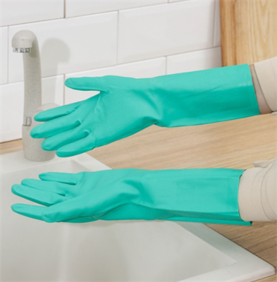 Перчатки хозяйственные неопреновые Доляна, особопрочные, ХБ напыление 027489