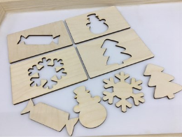 Трафареты Новый год (акс) (8 шт.) 027875