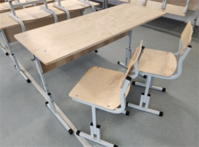 Стол ученический двухместный не регулируемый (столешница - фанера) 02830259