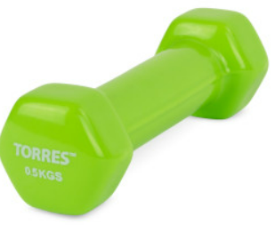 Гантель TORRES 0,5 кг (винил) 02452