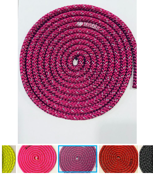 Скакалки для соревнований PASTORELLI "МЕТАЛЛИК",Утверждено FIG, диаметр 9 мм,длина 2,70-3,00 м 027149